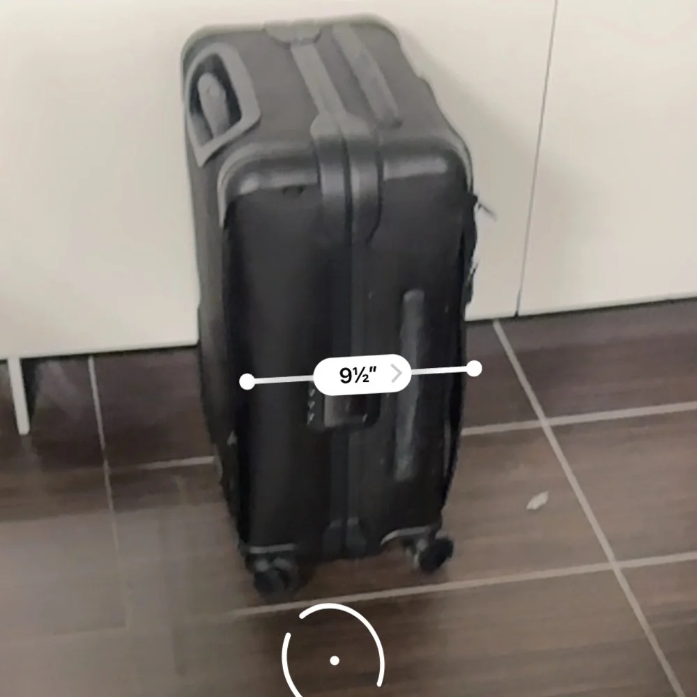 TUMI Black Rolling Alpha Carry-On Luggage